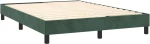 ΚΡΕΒΑΤΙ BOXSPRING ΜΕ ΣΤΡΩΜΑ ΣΚΟΥΡΟ ΠΡΑΣΙΝΟ 140X190ΕΚ. ΒΕΛΟΥΔΙΝΟ 3144330