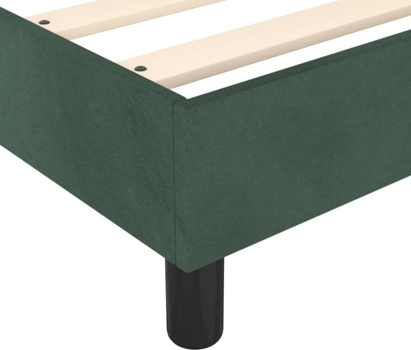 ΚΡΕΒΑΤΙ BOXSPRING ΜΕ ΣΤΡΩΜΑ ΣΚΟΥΡΟ ΠΡΑΣΙΝΟ 140X190ΕΚ. ΒΕΛΟΥΔΙΝΟ 3144330