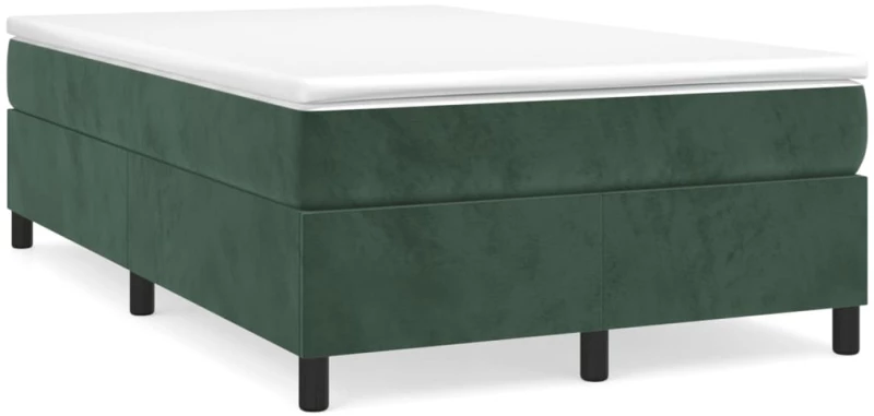ΚΡΕΒΑΤΙ BOXSPRING ΜΕ ΣΤΡΩΜΑ ΣΚΟΥΡΟ ΠΡΑΣΙΝΟ 120X200ΕΚ. ΒΕΛΟΥΔΙΝΟ 3144672