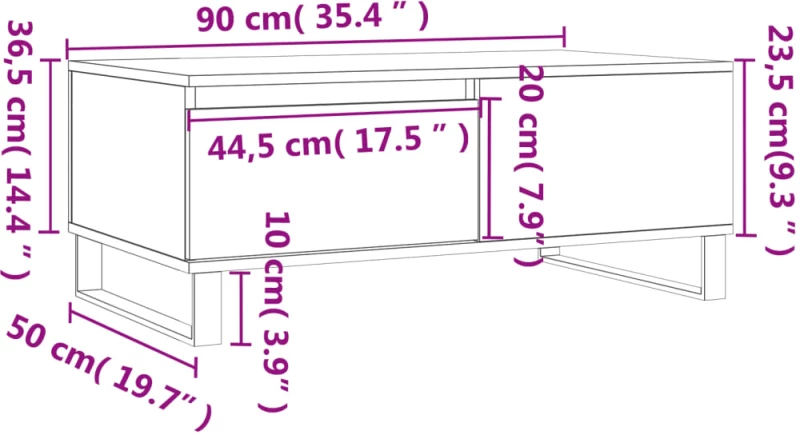 ΤΡΑΠΕΖΑΚΙ ΣΑΛΟΝΙΟΥ ΚΑΠΝΙΣΤΗ ΔΡΥΣ 90X50X36,5 ΕΚ. ΕΠΕΞΕΡΓ. ΞΥΛΟ 830817