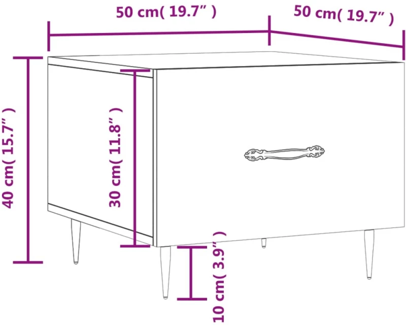 ΤΡΑΠΕΖΑΚΙ ΣΑΛΟΝΙΟΥ ΚΑΦΕ ΔΡΥΣ 50X50X40 ΕΚ. ΕΠΕΞΕΡΓΑΣΜΕΝΟ ΞΥΛΟ 829362