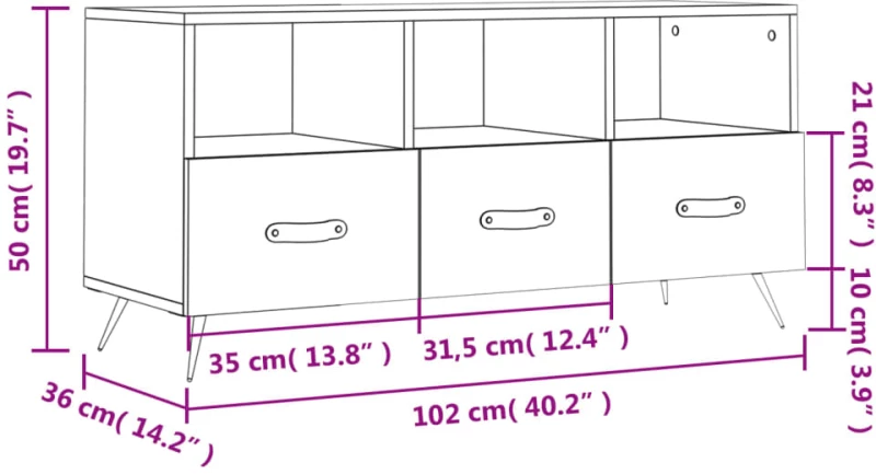 ΈΠΙΠΛΟ ΤΗΛΕΟΡΑΣΗΣ ΚΑΠΝΙΣΤΗ ΔΡΥΣ 102X36X50ΕΚ. ΕΠΕΞΕΡΓΑΣΜΕΝΟ ΞΥΛΟ 829009