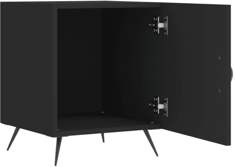 ΚΟΜΟΔΙΝΑ 2 ΤΕΜ. ΜΑΥΡΑ 40 X 40 X 50 ΕΚ. ΑΠΟ ΕΠΕΞΕΡΓΑΣΜΕΝΟ ΞΥΛΟ 827503