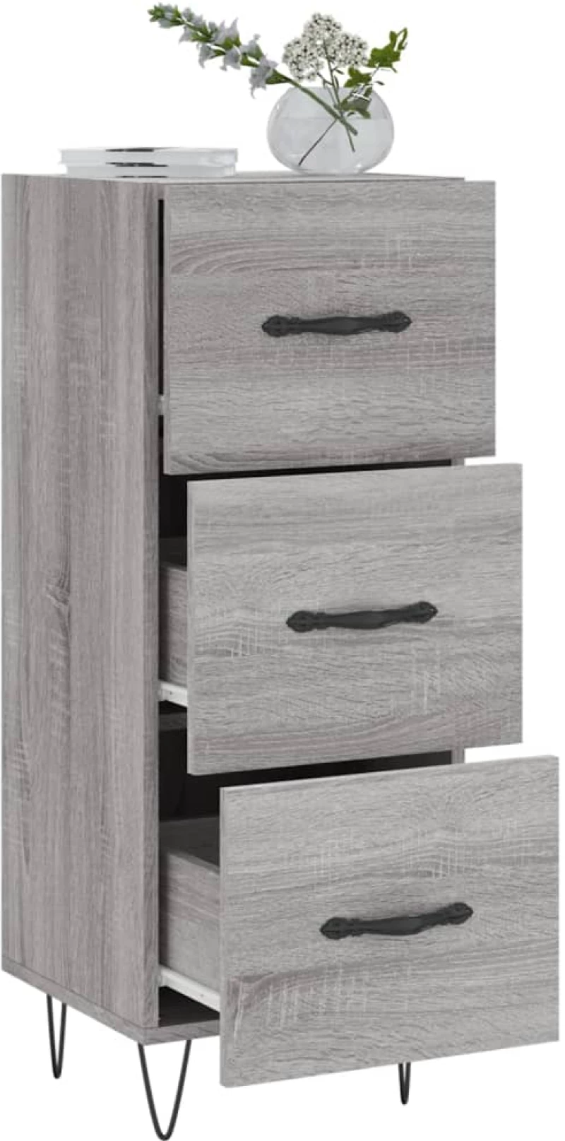 ΝΤΟΥΛΑΠΙ ΓΚΡΙ SONOMA 34,5X34X90 ΕΚ. ΑΠΟ ΕΠΕΞΕΡΓΑΣΜΕΝΟ ΞΥΛΟ 828602