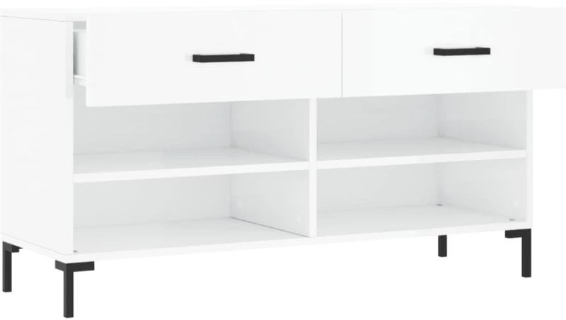 ΠΑΠΟΥΤΣΟΘΗΚΗ ΓΥΑΛΙΣΤΕΡΟ ΛΕΥΚΟ 102X35X55 ΕΚ. ΕΠΕΞΕΡΓΑΣΜΕΝΟ ΞΥΛΟ 829742