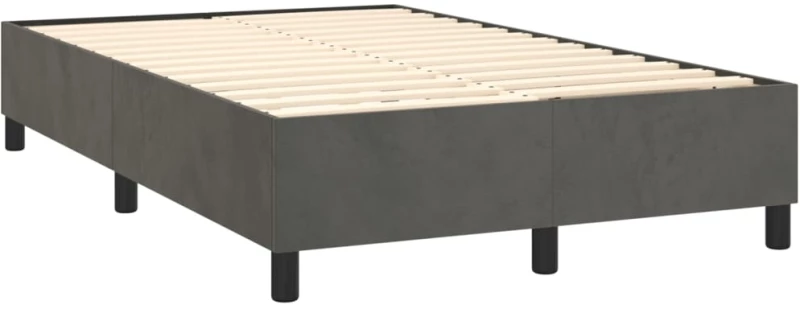 ΚΡΕΒΑΤΙ BOXSPRING ΜΕ ΣΤΡΩΜΑ & LED ΣΚ. ΓΚΡΙ 120X200ΕΚ. ΒΕΛΟΥΔΙΝΟ 3136354