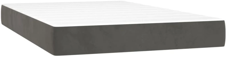 ΚΡΕΒΑΤΙ BOXSPRING ΜΕ ΣΤΡΩΜΑ & LED ΣΚ. ΓΚΡΙ 120X200ΕΚ. ΒΕΛΟΥΔΙΝΟ 3136354