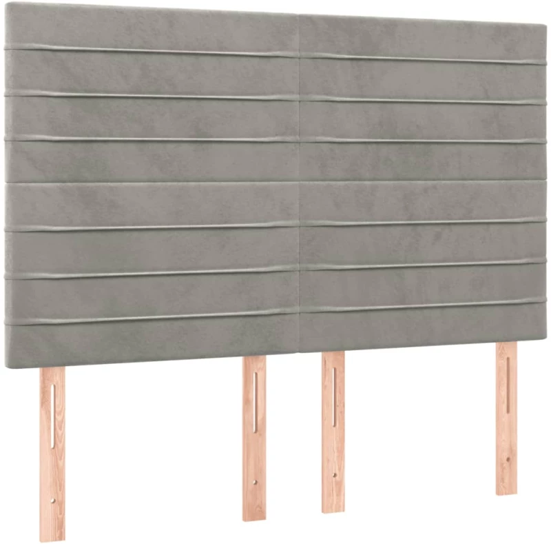 ΚΡΕΒΑΤΙ BOXSPRING ΜΕ ΣΤΡΩΜΑ ΑΝΟΙΧΤΟ ΓΚΡΙ 140X200 ΕΚ. ΒΕΛΟΥΔΙΝΟ 3132741