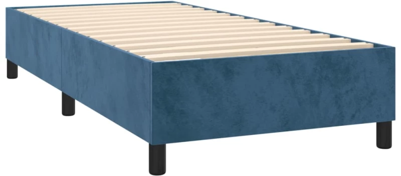 ΚΡΕΒΑΤΙ BOXSPRING ΜΕ ΣΤΡΩΜΑ ΣΚΟΥΡΟ ΜΠΛΕ 90X200 ΕΚ. ΒΕΛΟΥΔΙΝΟ 3132781