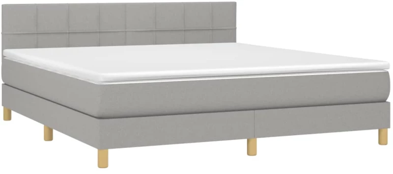 ΚΡΕΒΑΤΙ BOXSPRING ΜΕ ΣΤΡΩΜΑ & LED ΑΝ.ΓΚΡΙ 180X200 ΕΚ ΥΦΑΣΜΑΤΙΝΟ 3133733