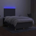 ΚΡΕΒΑΤΙ BOXSPRING ΜΕ ΣΤΡΩΜΑ & LED ΣΚ.ΓΚΡΙ 120X200 ΕΚ ΥΦΑΣΜΑΤΙΝΟ 3135262