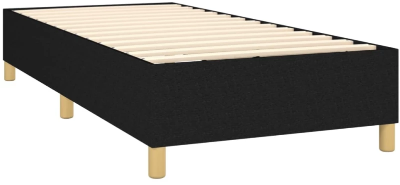 ΚΡΕΒΑΤΙ BOXSPRING ΜΕ ΣΤΡΩΜΑ & LED ΜΑΥΡΟ 90X190 ΕΚ. ΥΦΑΣΜΑΤΙΝΟ 3138839