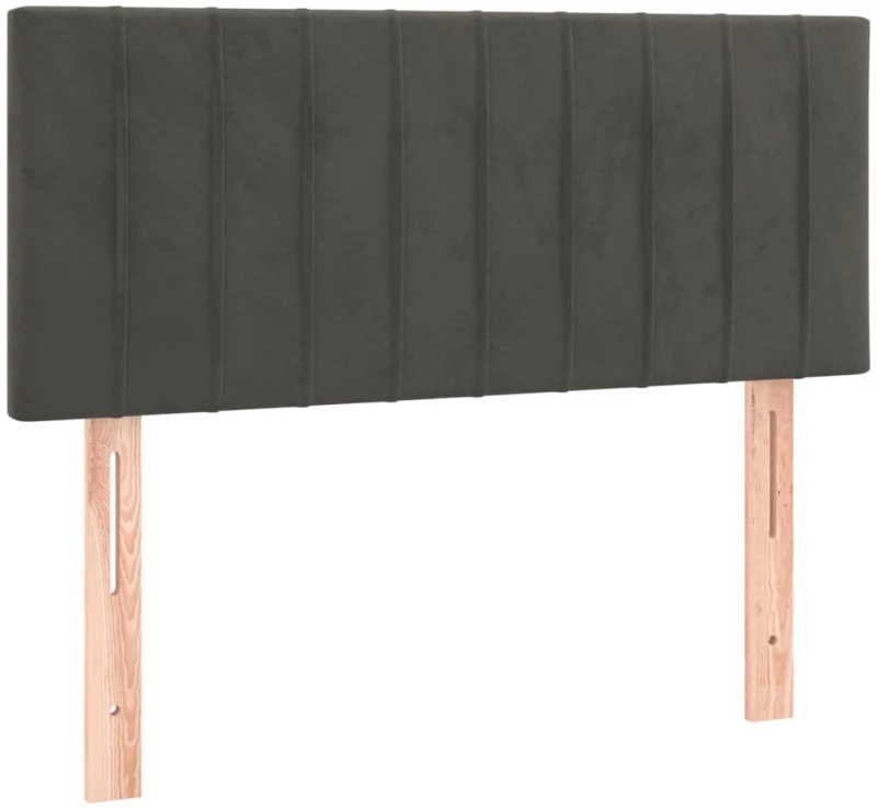 ΚΡΕΒΑΤΙ BOXSPRING ΜΕ ΣΤΡΩΜΑ ΣΚΟΥΡΟ ΓΚΡΙ 120X200 ΕΚ. ΒΕΛΟΥΔΙΝΟ 3141414