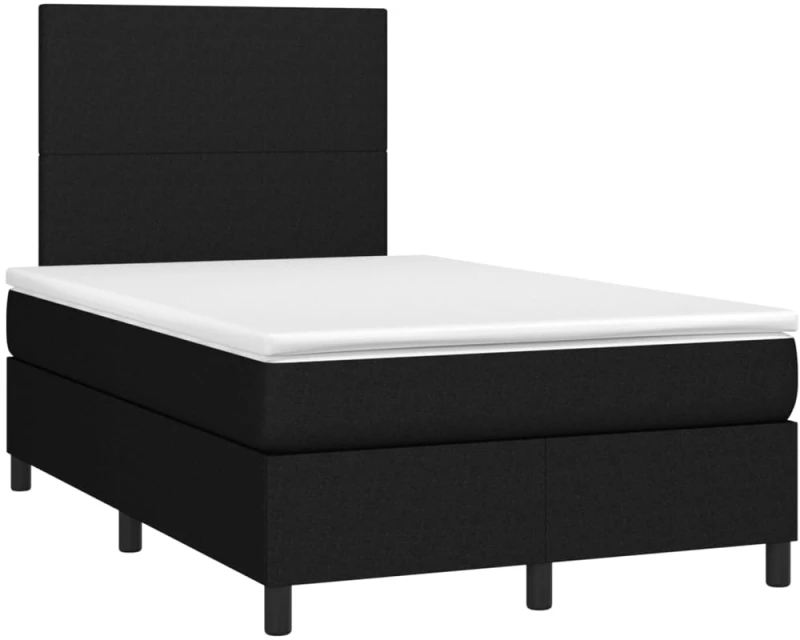 ΚΡΕΒΑΤΙ BOXSPRING ΜΕ ΣΤΡΩΜΑ & LED ΜΑΥΡΟ 120X200 ΕΚ. ΥΦΑΣΜΑΤΙΝΟ 3134703