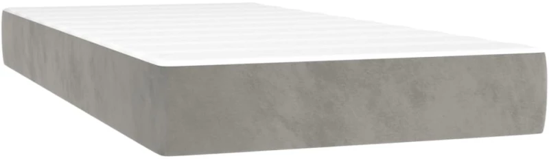 ΚΡΕΒΑΤΙ BOXSPRING ΜΕ ΣΤΡΩΜΑ ΑΝΟΙΧΤΟ ΓΚΡΙ 90X190 ΕΚ. ΒΕΛΟΥΔΙΝΟ 3142875