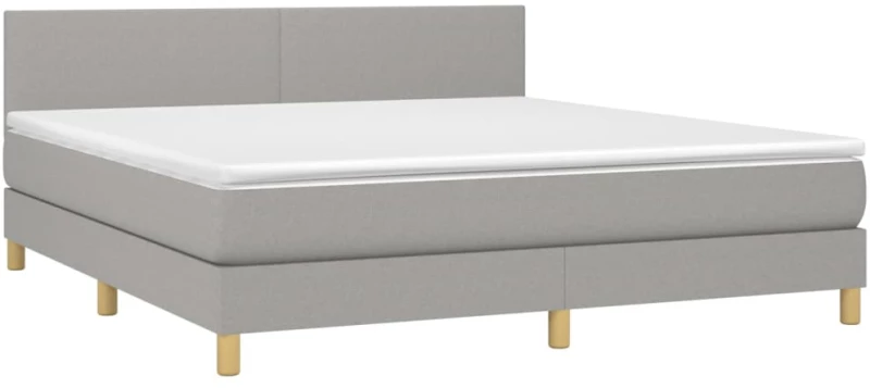 ΚΡΕΒΑΤΙ BOXSPRING ΜΕ ΣΤΡΩΜΑ & LED ΑΝ.ΓΚΡΙ 180X200 ΕΚ ΥΦΑΣΜΑΤΙΝΟ 3133573