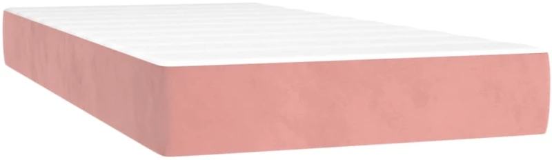 ΚΡΕΒΑΤΙ BOXSPRING ΜΕ ΣΤΡΩΜΑ & LED ΡΟΖ 80 X 200 ΕΚ. ΒΕΛΟΥΔΙΝΟ 3135974