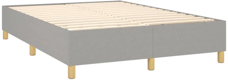 ΚΡΕΒΑΤΙ BOXSPRING ΜΕ ΣΤΡΩΜΑ ΑΝΟΙΧΤΟ ΓΚΡΙ 140X190 ΕΚ. ΥΦΑΣΜΑΤΙΝΟ 3136989