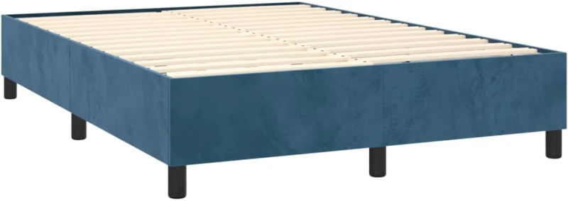 ΚΡΕΒΑΤΙ BOXSPRING ΜΕ ΣΤΡΩΜΑ ΣΚΟΥΡΟ ΜΠΛΕ 140X190 ΕΚ. ΒΕΛΟΥΔΙΝΟ 3132559