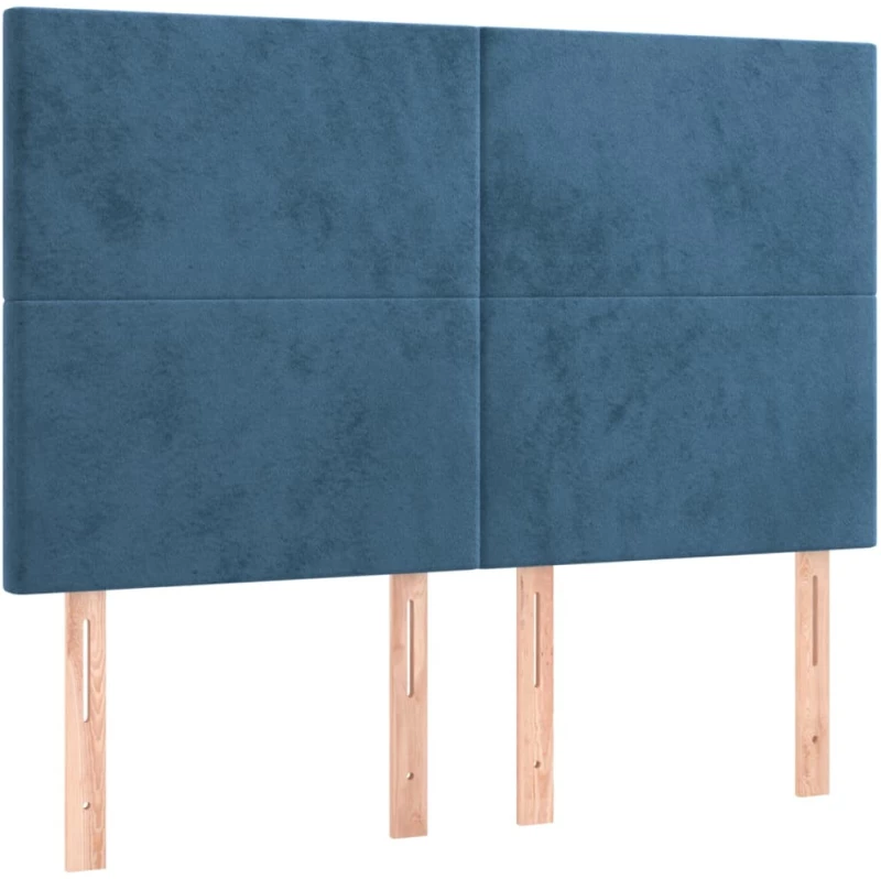 ΚΡΕΒΑΤΙ BOXSPRING ΜΕ ΣΤΡΩΜΑ ΣΚΟΥΡΟ ΜΠΛΕ 140X190 ΕΚ. ΒΕΛΟΥΔΙΝΟ 3132559