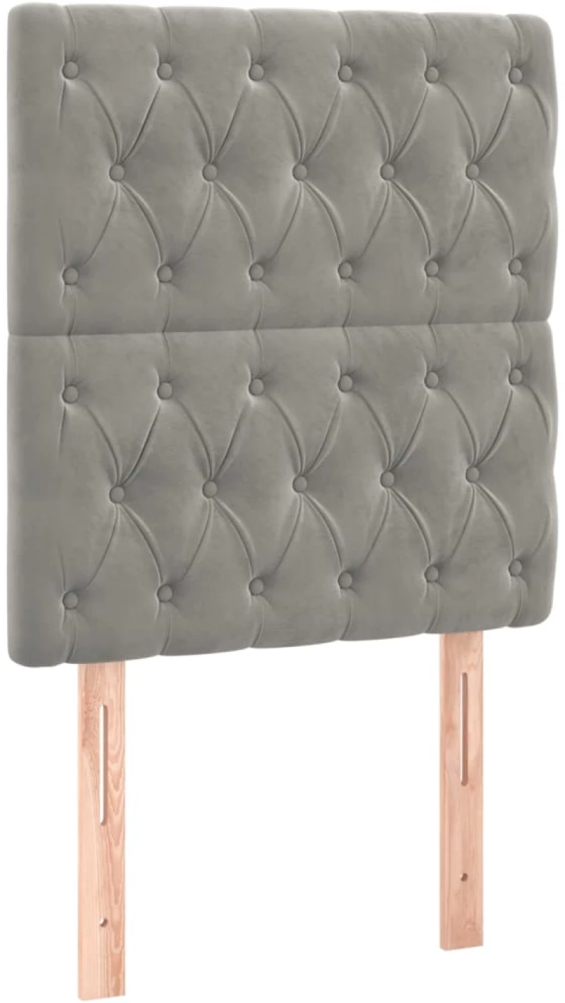 ΚΡΕΒΑΤΙ BOXSPRING ΜΕ ΣΤΡΩΜΑ ΑΝΟΙΧΤΟ ΓΚΡΙ 80X200 ΕΚ. ΒΕΛΟΥΔΙΝΟ 3132825