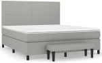 ΚΡΕΒΑΤΙ BOXSPRING ΜΕ ΣΤΡΩΜΑ ΑΝΟΙΧΤΟ ΓΚΡΙ 180X200 ΕΚ. ΥΦΑΣΜΑΤΙΝΟ 3136453