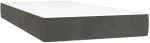 ΚΡΕΒΑΤΙ BOXSPRING ΜΕ ΣΤΡΩΜΑ ΣΚΟΥΡΟ ΓΚΡΙ 90X190 ΕΚ. ΒΕΛΟΥΔΙΝΟ 3143236
