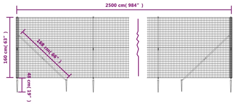 ΣΥΡΜΑΤΟΠΛΕΓΜΑ ΠΕΡΙΦΡΑΞΗΣ ΠΡΑΣΙΝΟ 1,6 X 25 Μ. ΜΕ ΚΑΡΦΩΤΕΣ ΒΑΣΕΙΣ 154108