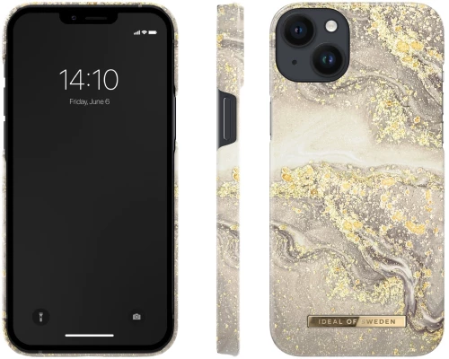 IDEAL OF SWEDEN Θήκη Fashion iPhone 14 Plus Sparkle Greige Marble IDFCSS19-I2267-121