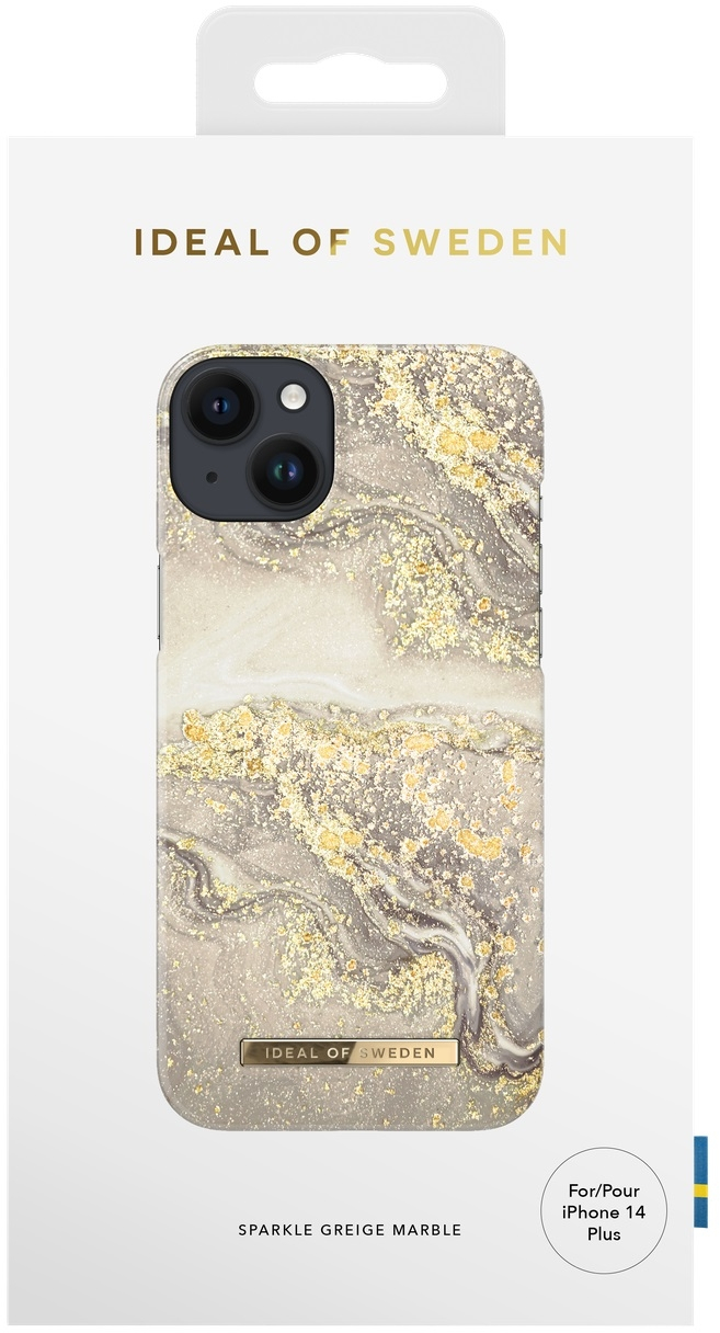 IDEAL OF SWEDEN Θήκη Fashion iPhone 14 Plus Sparkle Greige Marble IDFCSS19-I2267-121