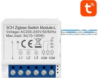 Smart Switch Module ZigBee Avatto LZWSM16-W3 No Neutral TUYA