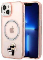 Karl Lagerfeld IML NFT Karl & Choupette MagSafe - Case for iPhone 14 (Pink)