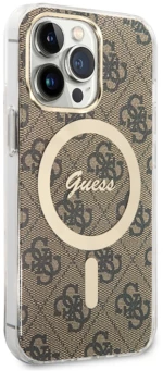 Guess 4G MagSafe - Case for iPhone 13 Pro (Brown)