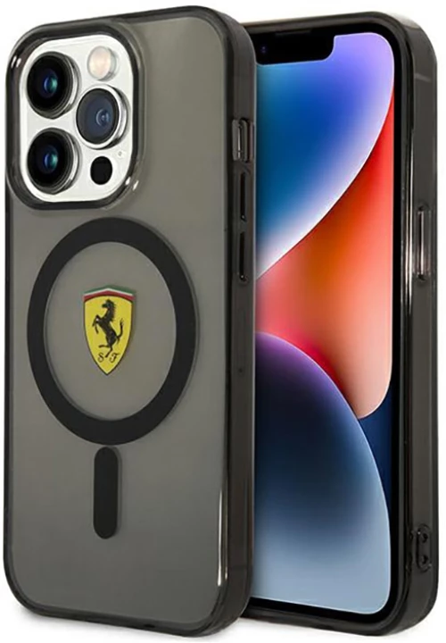 Ferrari Translucent MagSafe - Case for iPhone 14 Pro Max (Black)