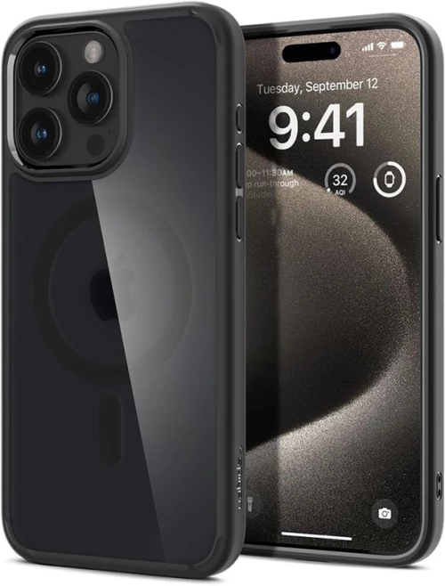 Spigen Ultra Hybrid MagSafe - Case for iPhone 15 Pro Max (Frost Black)
