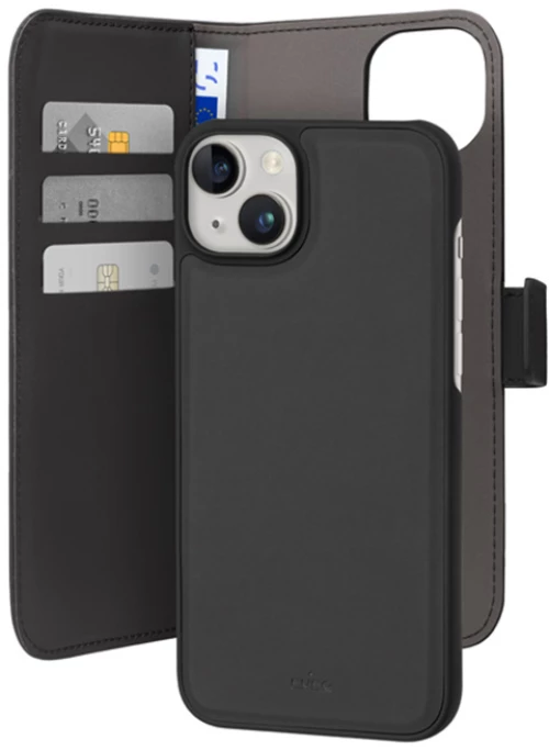 PURO Wallet Detachable - Case 2-in-1 for iPhone 15 Plus (Black)