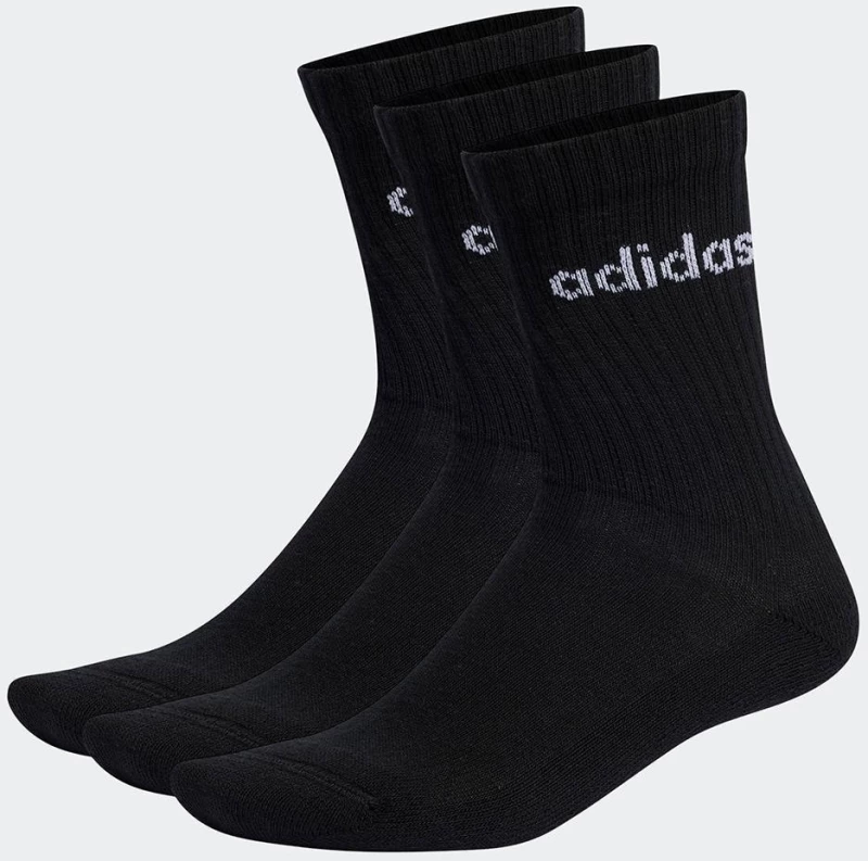 ADIDAS LINEAR CREW CUSHIONED SOCKS 3 PAIRS - IC1301