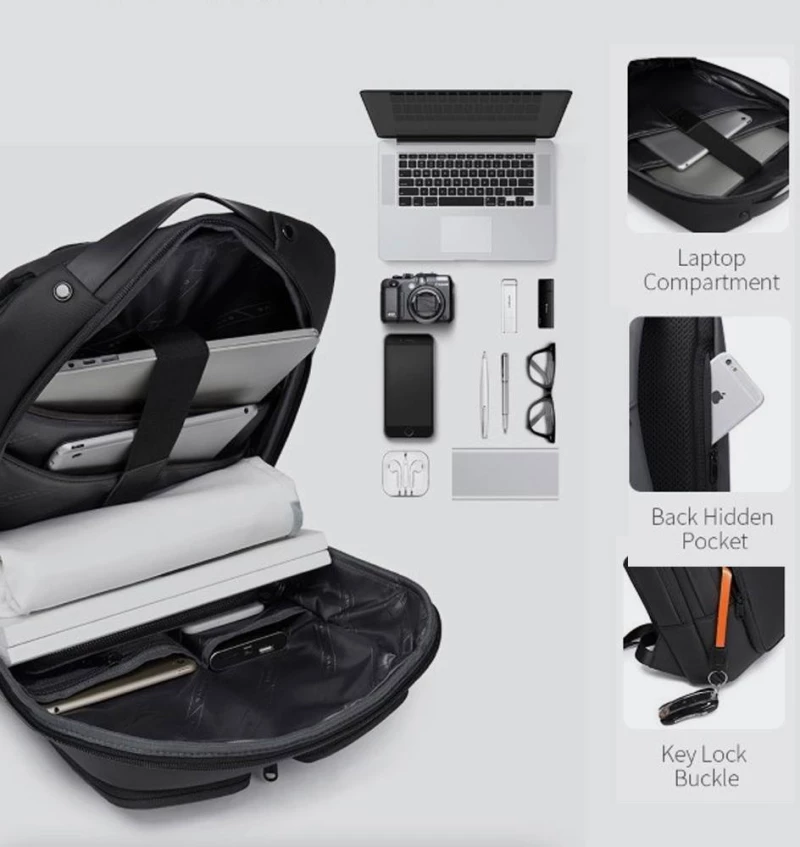 BANGE BACKPACK - 7238-BLACK
