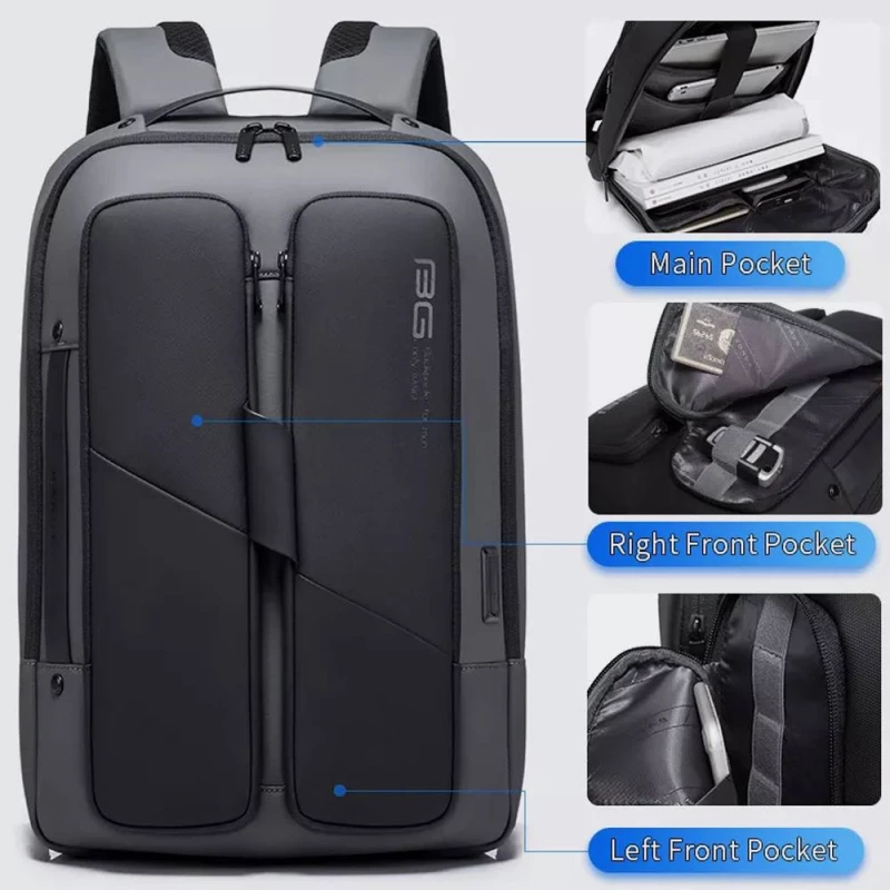BANGE BACKPACK - 7238-BLACK