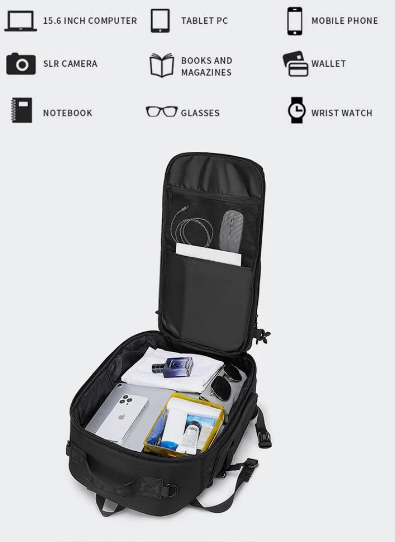 OZUKO BACKPACK - 9590S-BLACK