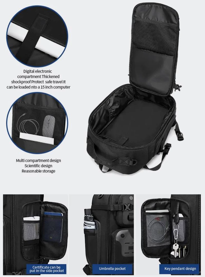 OZUKO BACKPACK - 9590S-BLACK