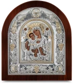 Ασημένια εικόνα ΑΞΙΟΝ ΕΣΤΙΝ  15x13cm