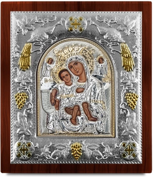 Ασημένια εικόνα ΑΞΙΟΝ ΕΣΤΙ  19.5x17.5cm