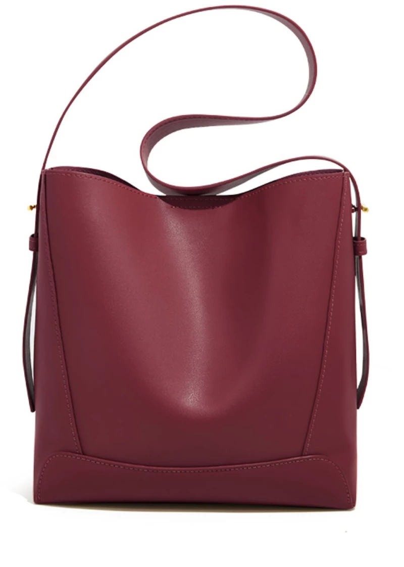 Δερμάτινη Γυναικεία Τσάντα Shopper ‘Ωμου Foxer 9136015F μπορντό