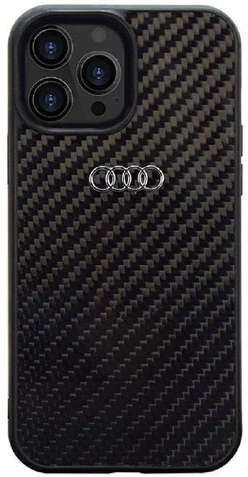 Audi Carbon Fiber - Case for iPhone 14 Pro (Black)