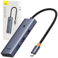 4in1 Hub Baseus  UltraJoy USB-C do USB 3.0 (space grey)