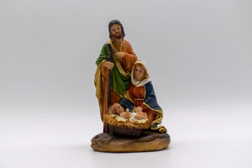 Mini Φάτνη Ιωσήφ-Ραβδί Resin 8.5*6*13cm