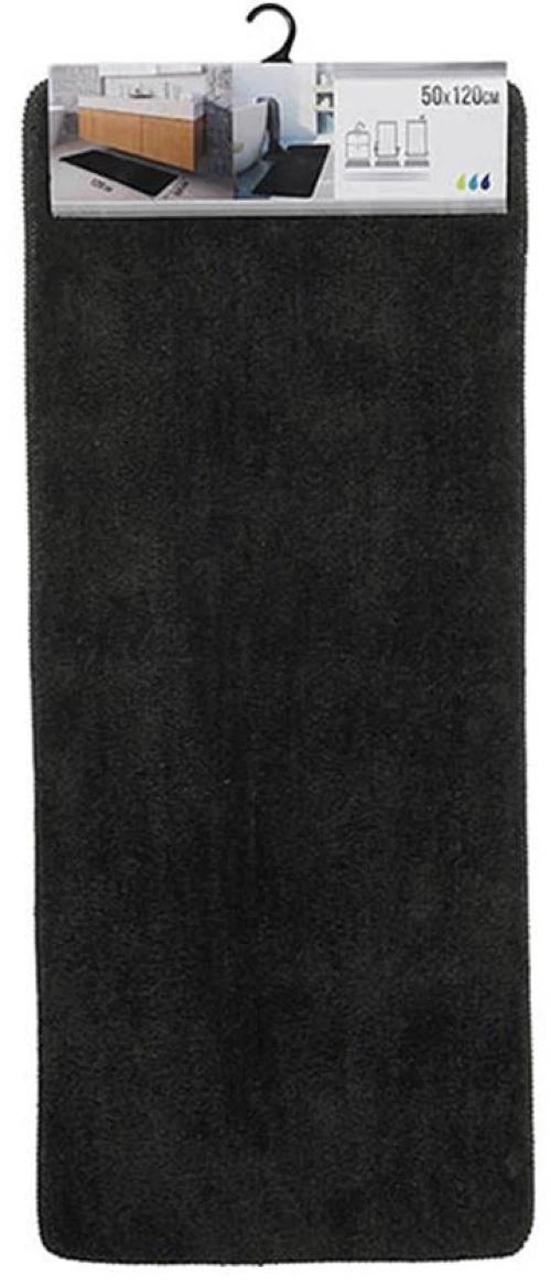 xαλί μπάνιου microfibre  50X120 μαύρο