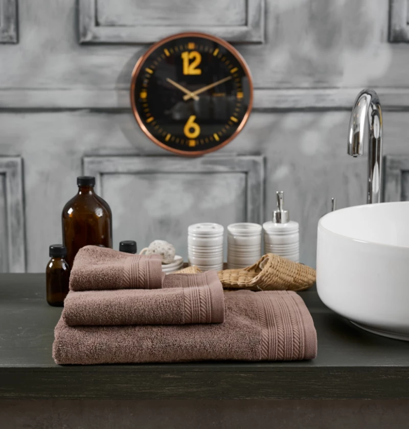Πετσέτα Μονόχρωμη New Cotton Series - Coffee, Χεριών 30x50
