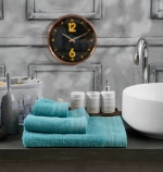 Πετσέτα Μονόχρωμη New Cotton Series - Acqua, Προσώπου 50x90